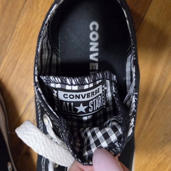 Converse Womens Black Graham Low Top Casual Everyday Wear Sneakers Tennis 8 - Picture 8 of 9
